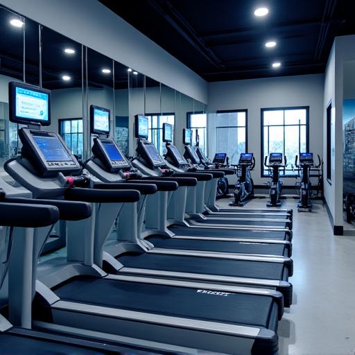 Cardio equipment area
