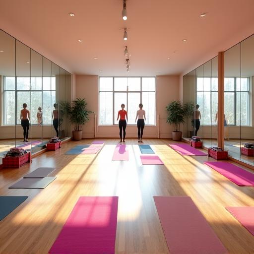 Group exercise room para sa workouts